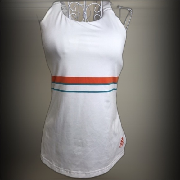 Adidas Crossbody Striped Climalite Racerback Tank  Women's size XS - Picture 4 of 11